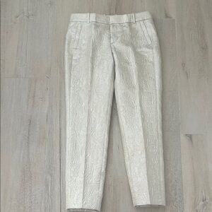 J. Crew Cream Textured Women's Pants